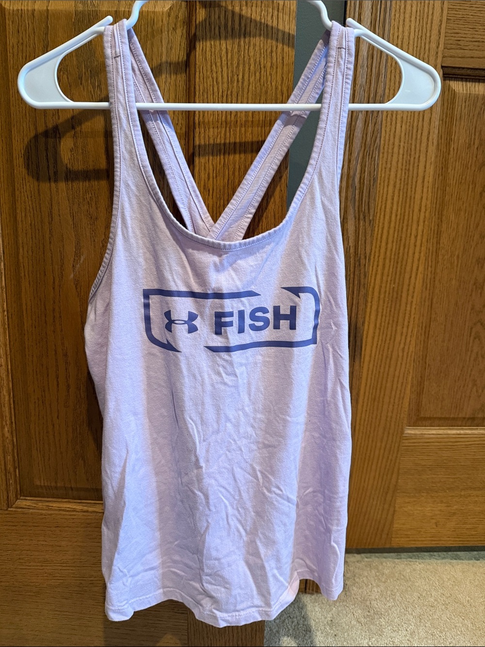 Under Armour Lavender Double-Strap Racerback Tank